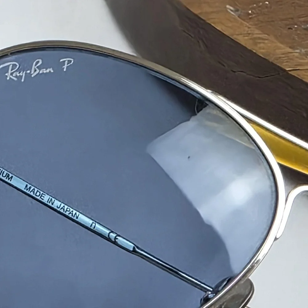 Ray-Ban RB 8063 Chromance Sunglasses Mens 55-16 Silver Titanium Blue Polarized